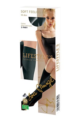 Podkolanówki bawełniane Soft Feeling Plus 50 DEN